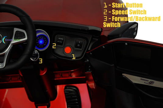 Licensed Mercedes-Benz 12V One Seater Car with R/C and MP3 - Available in Multiple Colors