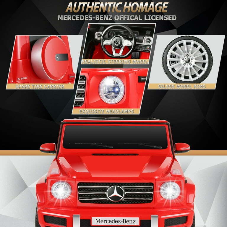 Load image into Gallery viewer, Licensed 4WD Mercedes-Benz Ride On Car for Kids with Remote Control and LED Lights
