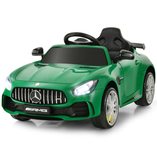 Load image into Gallery viewer, Licensed Mercedes Benz AMG GTR 12V Kids Ride On Car with Remote Control and MP3 Player - Green

