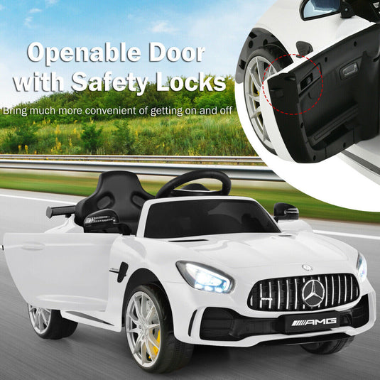Licensed Mercedes Benz AMG GTR 12V Ride On Car with Remote Control and MP3 Player for Kids