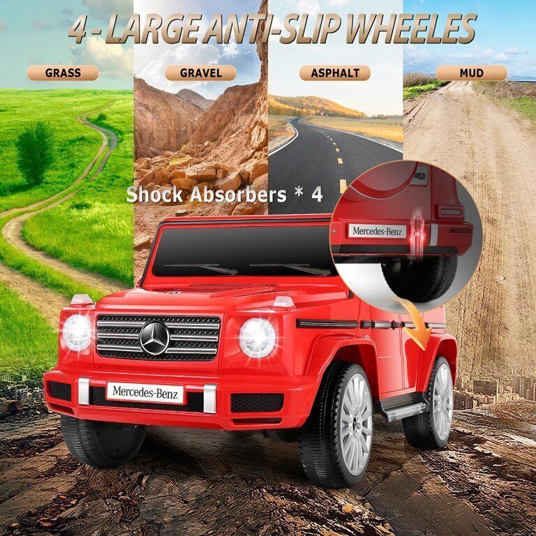Load image into Gallery viewer, Licensed Mercedes-Benz G500 12V Ride-On Car with Remote Control and AUX/USB Connectivity for Kids
