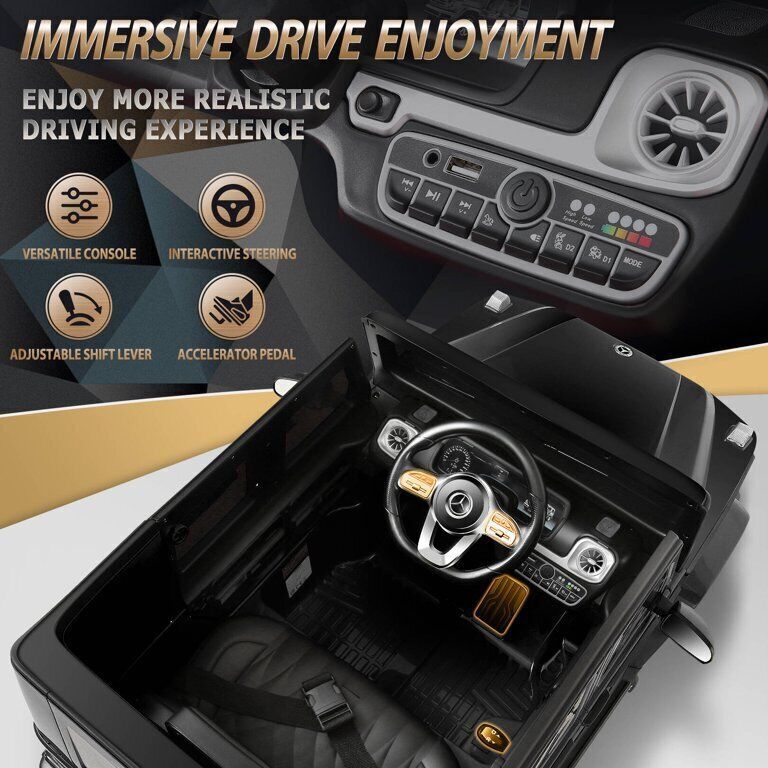 Load image into Gallery viewer, Licensed Mercedes-Benz G500 12V Ride-On Car with Remote Control and AUX/USB Connectivity for Kids
