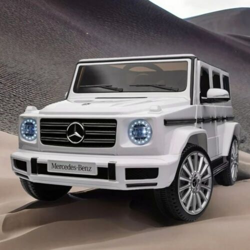 Load image into Gallery viewer, Licensed Mercedes-Benz G500 4WD Battery Powered Ride-On Car for Kids - White
