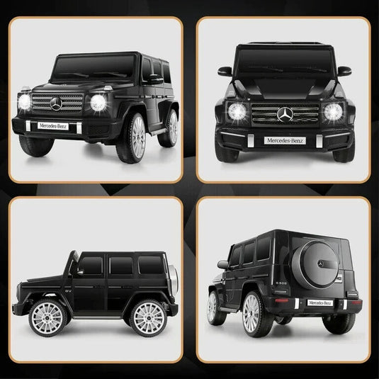 12V Mercedes-Benz G500 Kids Ride-On Car with USB, Bluetooth, and LED Lights