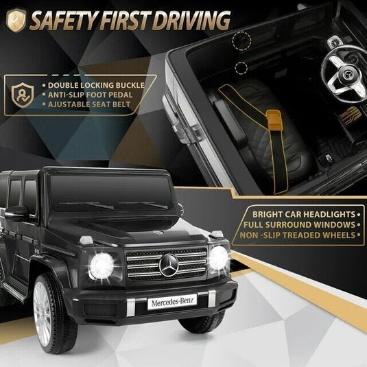 Licensed Mercedes-Benz G500 4WD Kids Ride-On Car with Remote Control & USB