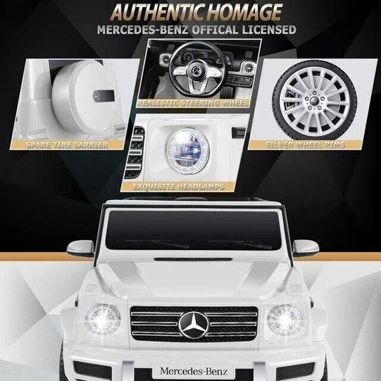 Licensed Mercedes-Benz G500 4WD Kids Ride-On Car with Remote Control and Music