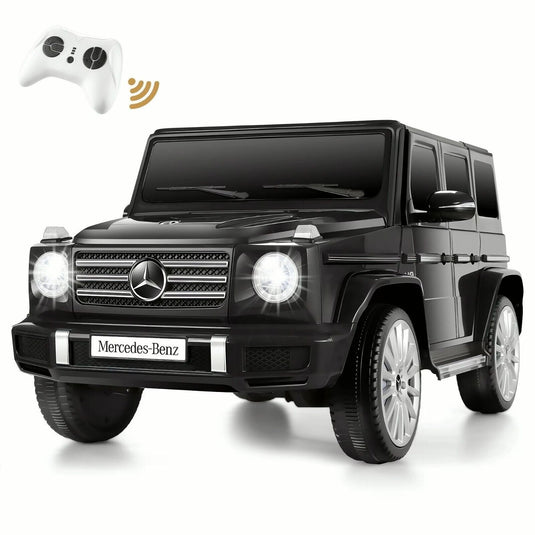 Licensed Mercedes-Benz G500 4WD Kids Ride-On Car with Remote Control and Music - 12V