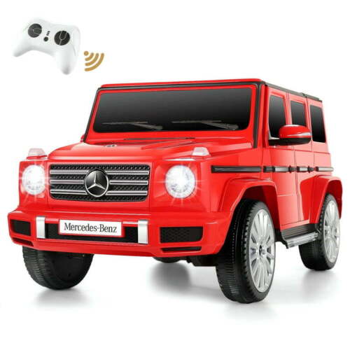Licensed Mercedes-Benz G500 4WD Kids Ride-On Car with Remote Control and LED Lights - 12V