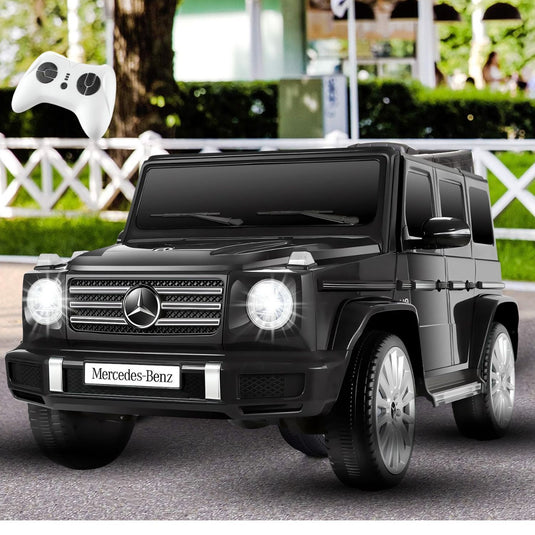 Mercedes-Benz Licensed G500 Electric Ride-On Toy Car with Remote Control and LED Lights for Kids