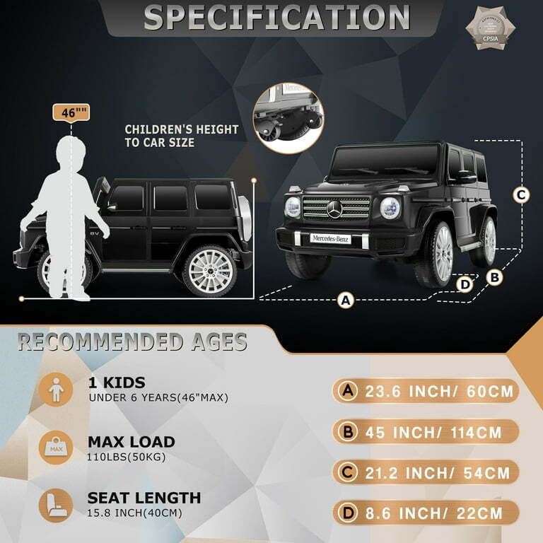 Load image into Gallery viewer, Licensed Mercedes-Benz G500 4WD Kids Ride-On SUV with Remote Control - 12V
