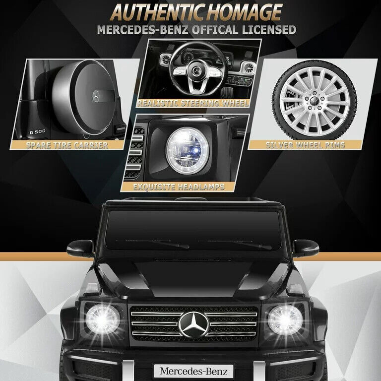 Load image into Gallery viewer, Licensed Mercedes Benz G500 Electric Ride-On Car for Kids, 12V Battery Powered Vehicle
