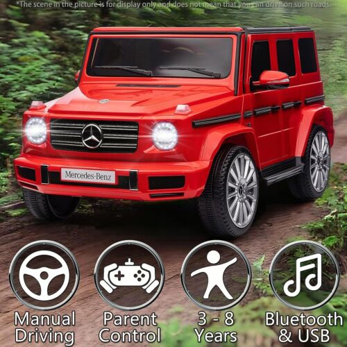 Load image into Gallery viewer, Licensed Mercedes-Benz G500 Kids Ride On Car with Remote Control and Music - 12V
