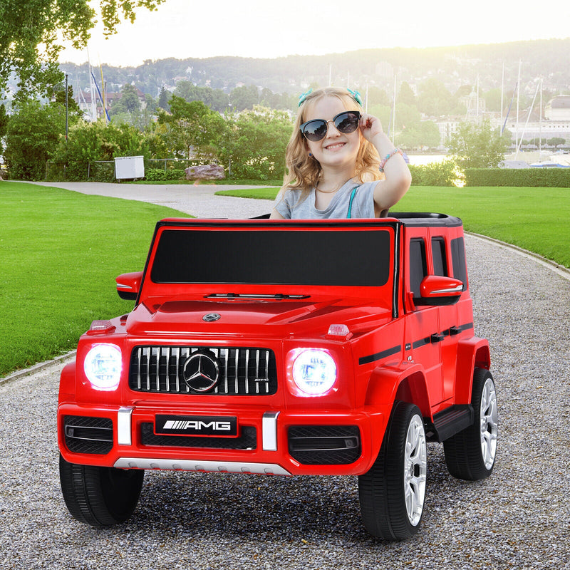 Load image into Gallery viewer, Licensed Mercedes-Benz G63 12V Kids Ride On Car with Music &amp; Remote Control - Red
