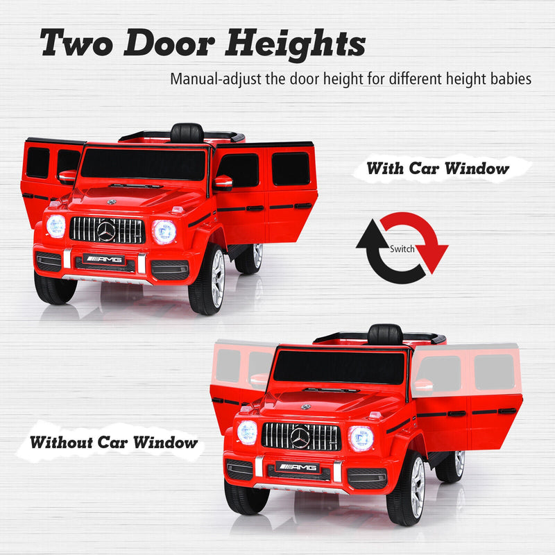 Load image into Gallery viewer, Licensed Mercedes-Benz G63 12V Kids Ride On Car with Music &amp; Remote Control - Red
