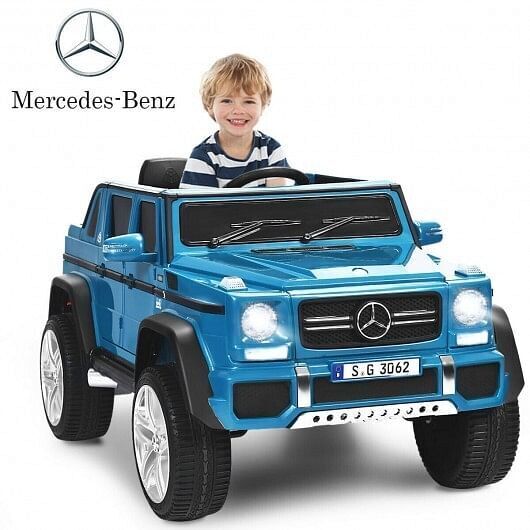 Load image into Gallery viewer, Licensed Mercedes-Benz Kids Ride On Car in Navy Blue - 12V Battery Powered
