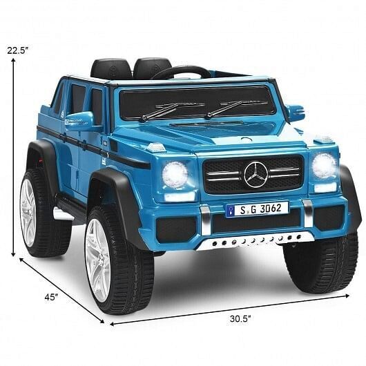 Licensed Mercedes-Benz Kids Ride On Car in Navy Blue - 12V Battery Powered