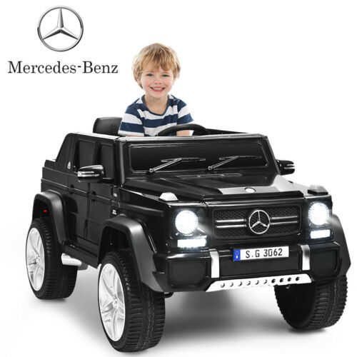 Licensed Mercedes-Benz Kids Ride On Car with RC Control and Trunk - Black