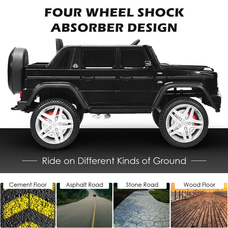 Load image into Gallery viewer, Licensed Mercedes-Benz Kids Ride On Car with RC Control and Trunk - Black
