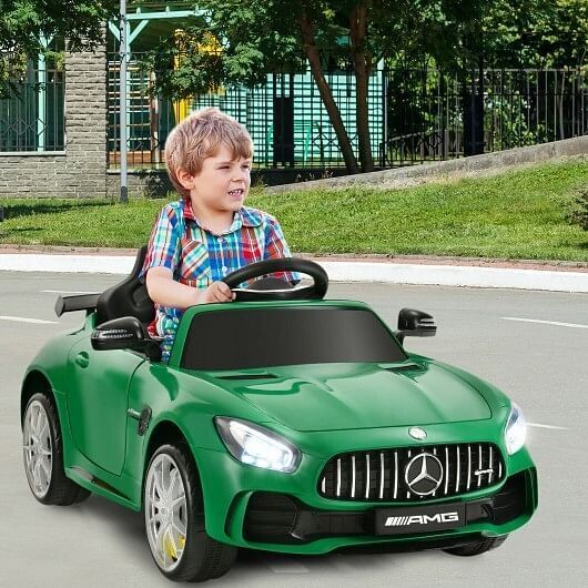 Load image into Gallery viewer, Licensed Mercedes Benz Kids Ride-On Car with Remote Control - Green (12V)

