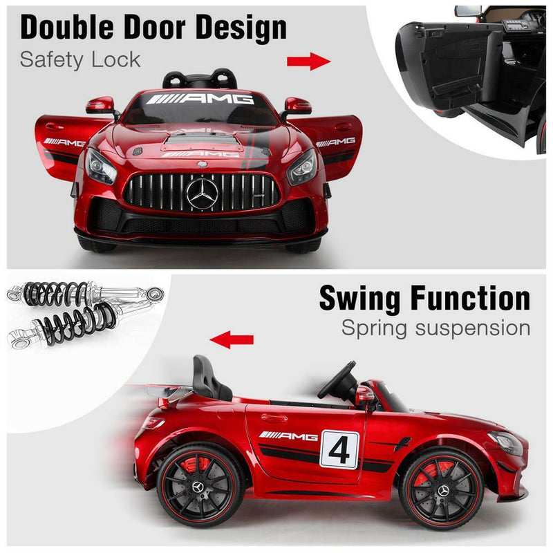 Load image into Gallery viewer, Licensed Mercedes Benz Kids Ride-On Car with Remote Control - Red
