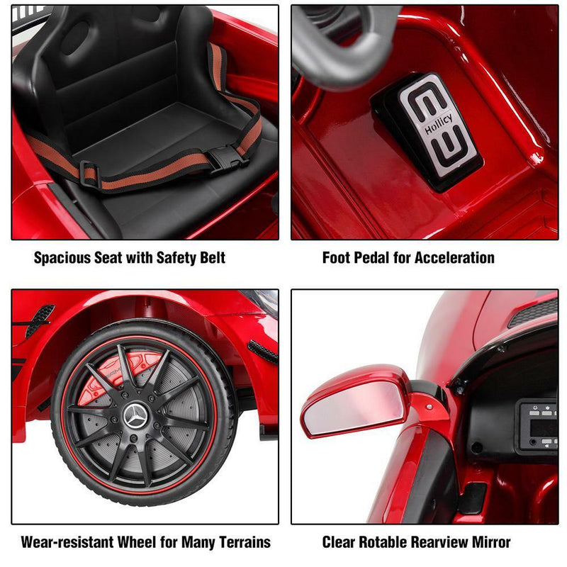 Load image into Gallery viewer, Licensed Mercedes Benz Kids Ride-On Car with Remote Control - Red
