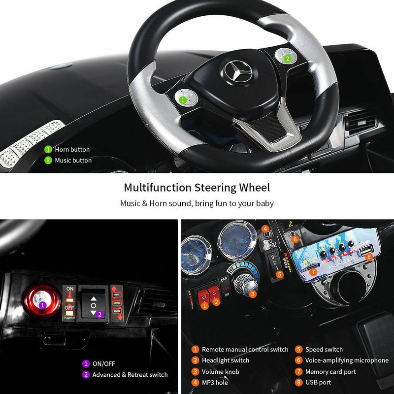 Load image into Gallery viewer, Licensed Mercedes Benz ML350 6V Electric Ride On Car with MP3 and Remote Control for Kids
