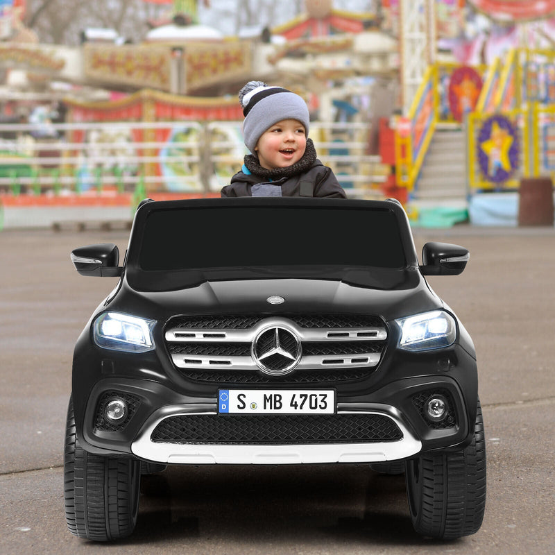 Load image into Gallery viewer, Licensed Mercedes Benz X Class RC 2-Seater Kids Ride On Car with Trunk - Black
