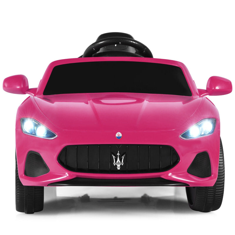Load image into Gallery viewer, Licensed Pink Maserati GranCabrio Ride-On Car for Kids with Remote Control and Lights - 12V
