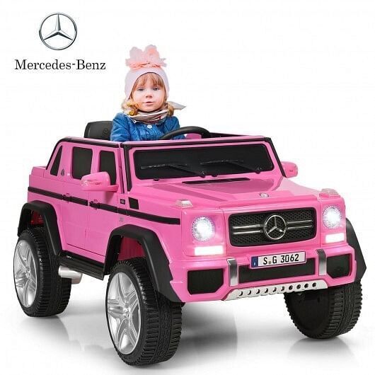 Load image into Gallery viewer, Licensed Pink Mercedes-Benz Kids Ride On Car - 12V Battery Powered
