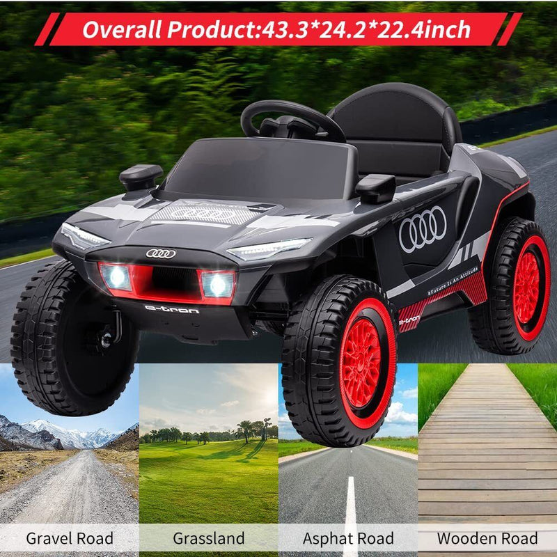 Load image into Gallery viewer, Licensed RS E-trons Racing Car 12V Ride-On with Remote Control for Kids
