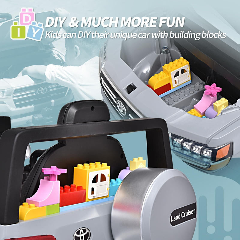 Load image into Gallery viewer, Licensed Toyota 12V Kids Ride-On Truck with Battery-Powered Motor
