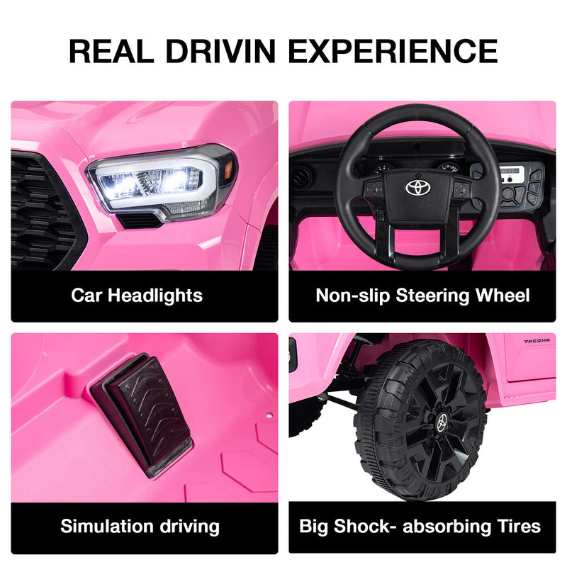 Load image into Gallery viewer, Licensed Toyota Tacoma Ride-On Car for Kids with MP3 Player - 12V Electric Vehicle by Kimbosmart
