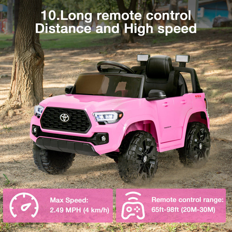 Load image into Gallery viewer, Licensed Toyota Tacoma Ride-On Car for Kids with MP3 Player - 12V Electric Vehicle by Kimbosmart
