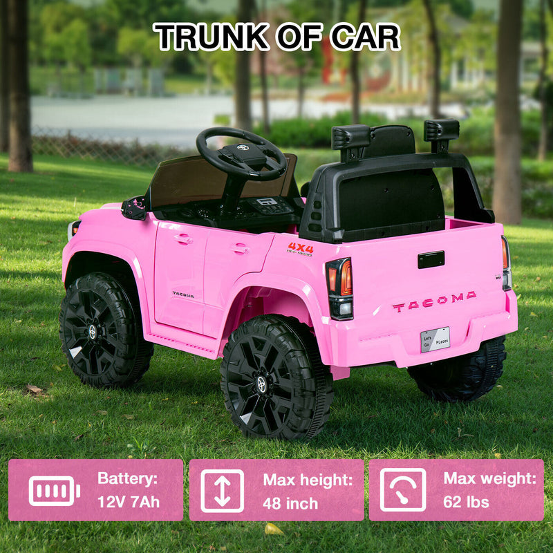 Load image into Gallery viewer, Licensed Toyota Tacoma Ride-On Car for Kids with MP3 Player - 12V Electric Vehicle by Kimbosmart
