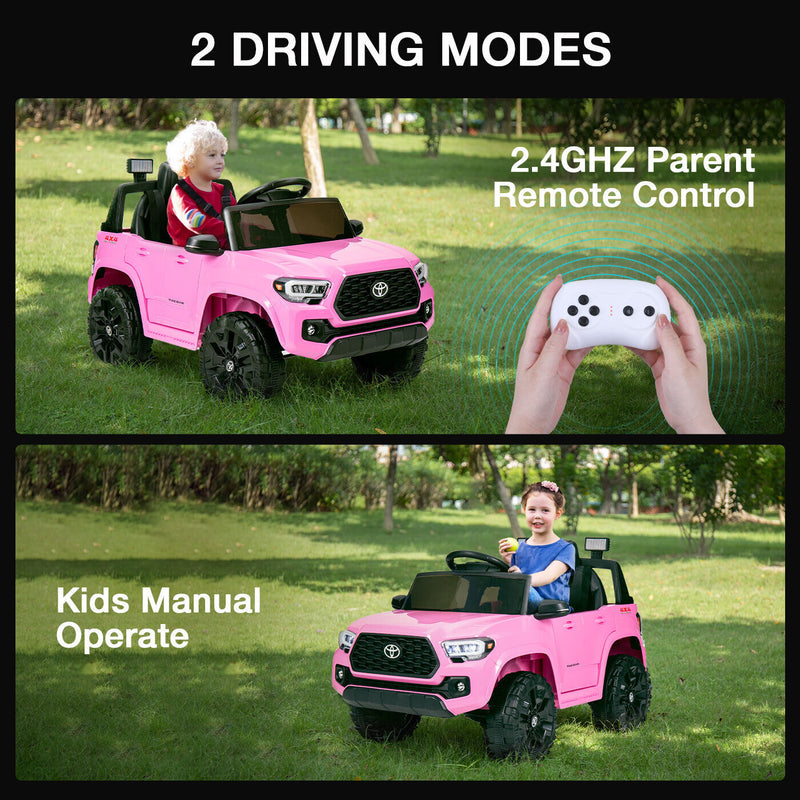Load image into Gallery viewer, Licensed Toyota Tacoma Ride-On Car for Kids with MP3 Player - 12V Electric Vehicle by Kimbosmart
