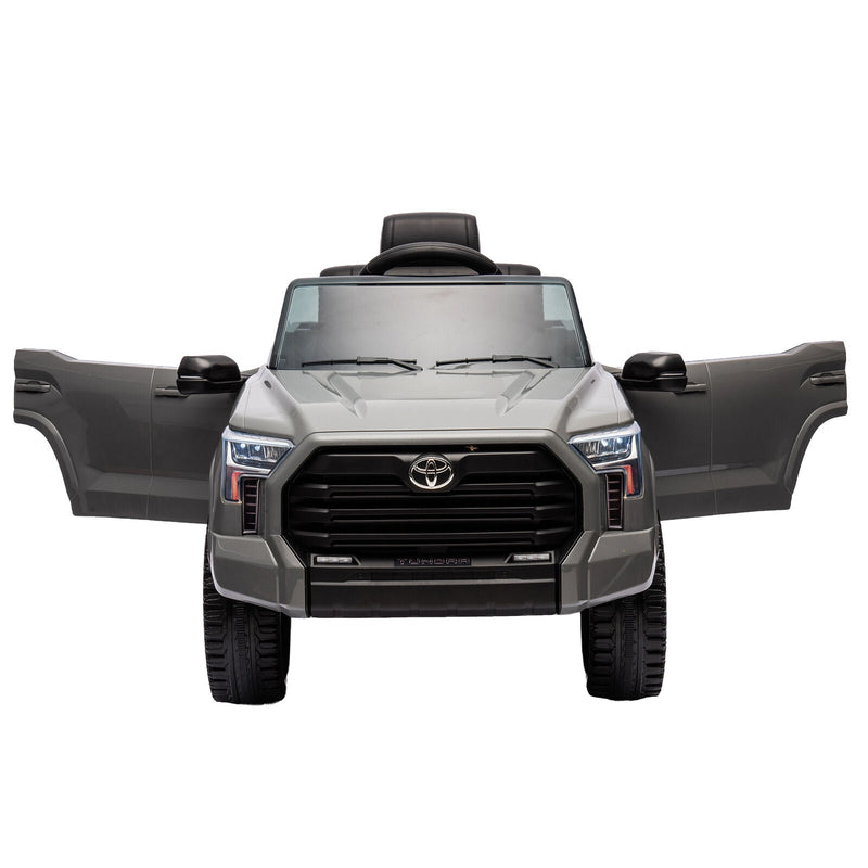 Load image into Gallery viewer, Licensed Toyota Tundra Grey 12V Kids Ride On Pickup Truck with 3 Speeds and Dual Motors
