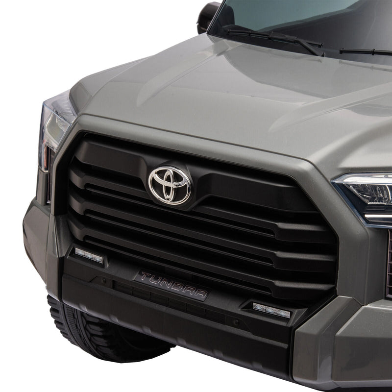 Load image into Gallery viewer, Licensed Toyota Tundra Grey 12V Kids Ride On Pickup Truck with 3 Speeds and Dual Motors
