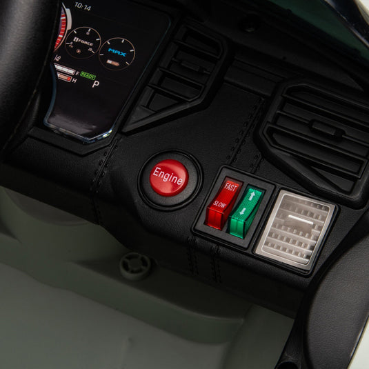 Licensed Toyota Tundra Olive 12V Kids Ride On Pickup Truck with 3 Speeds and Dual Motors