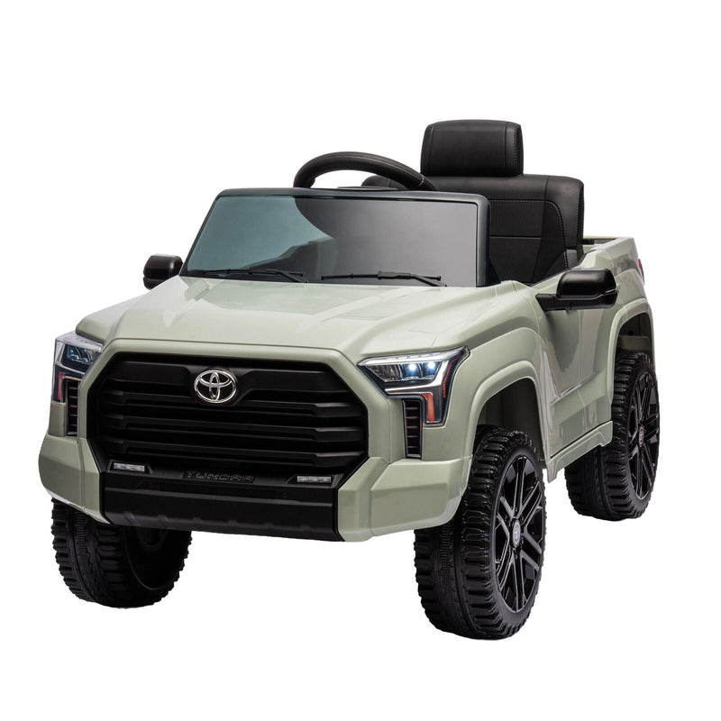 Load image into Gallery viewer, Licensed Toyota Tundra Olive 12V Kids Ride On Pickup Truck with 3 Speeds and Dual Motors
