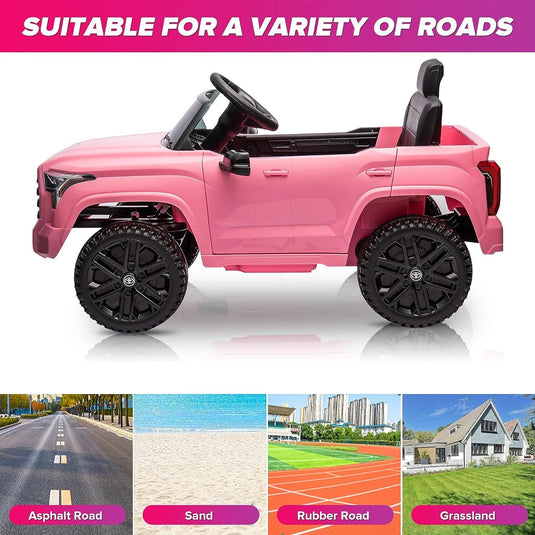 Licensed Toyota Tundra Pickup 12V Battery Powered Ride-On Truck for Kids