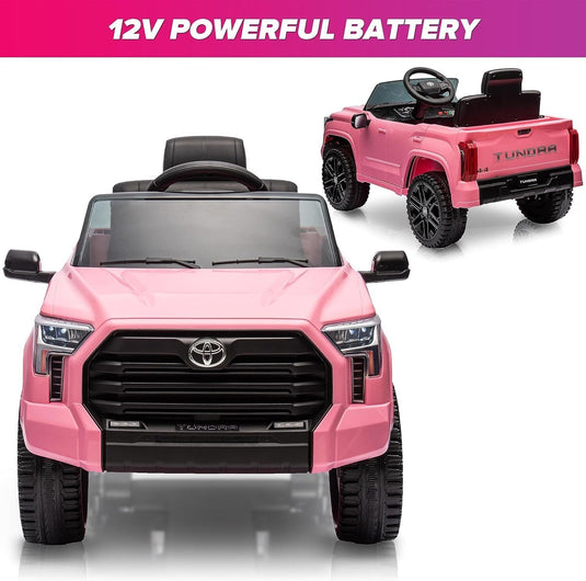 Licensed Toyota Tundra Pickup 12V Battery Powered Ride-On Truck for Kids