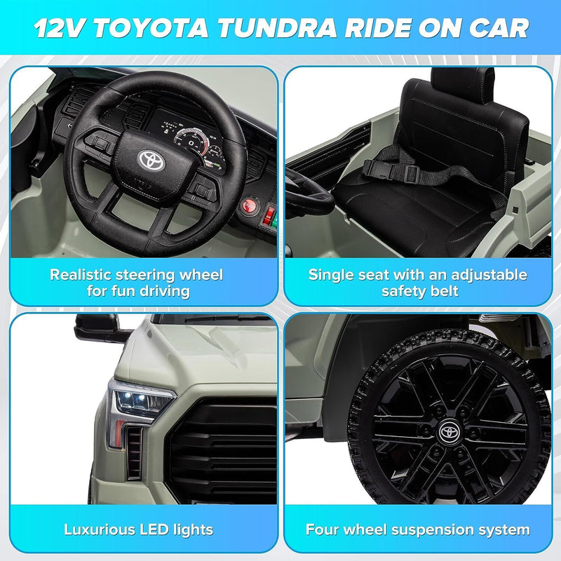 Load image into Gallery viewer, Licensed Toyota Tundra Pickup Electric Car for Kids - 12V 2-Seater Ride On Truck
