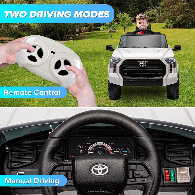 Load image into Gallery viewer, Licensed Toyota Tundra Pickup Electric Car for Kids - 12V 2-Seater Ride On Truck
