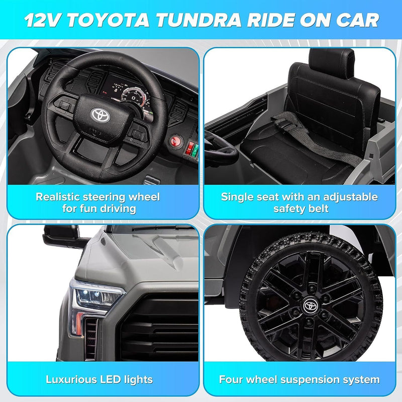 Load image into Gallery viewer, Licensed Toyota Tundra Pickup Electric Car for Kids - 12V 2-Seater Ride On Truck
