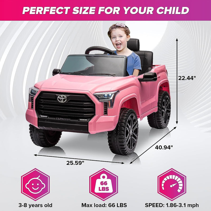 Load image into Gallery viewer, Licensed Toyota Tundra Pickup Electric Car for Kids - 12V 2-Seater Ride On Truck
