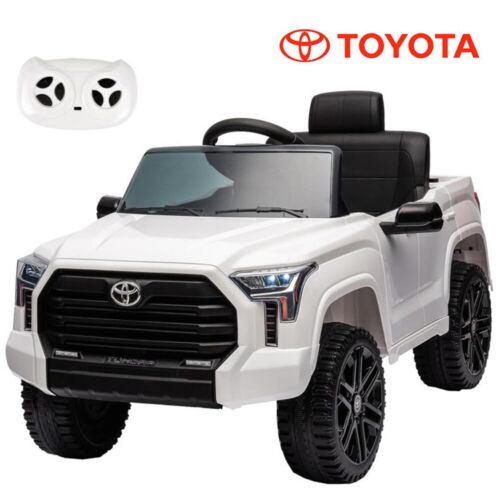 Load image into Gallery viewer, Licensed Toyota Tundra White 12V Kids Ride On Car with 3 Speeds and Dual Motors
