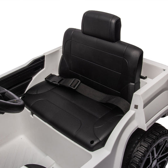 Licensed Toyota Tundra White 12V Kids Ride On Car with 3 Speeds and Dual Motors