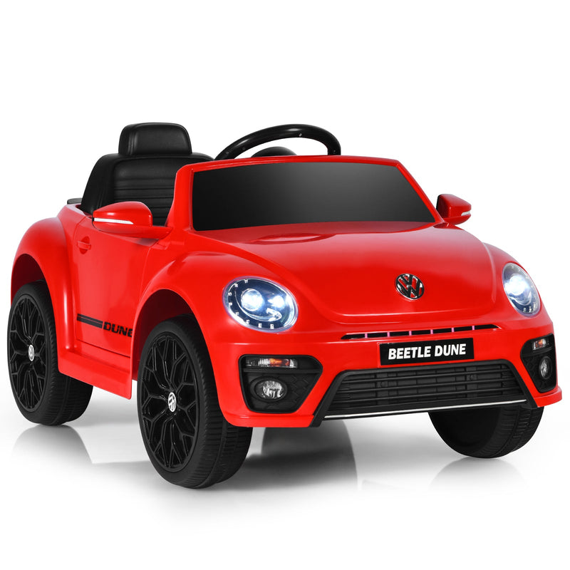 Load image into Gallery viewer, Licensed Volkswagen Beetle 12V Ride On Car with Remote Control and Music for Kids
