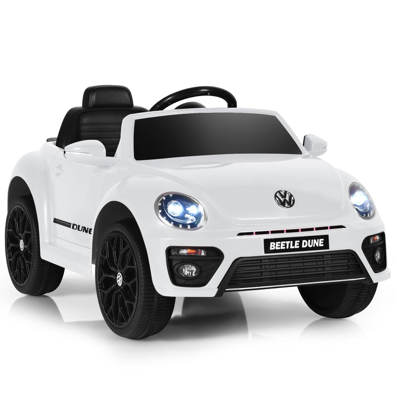 Load image into Gallery viewer, Licensed Volkswagen Beetle 12V Ride On Car with Remote Control and Music for Kids
