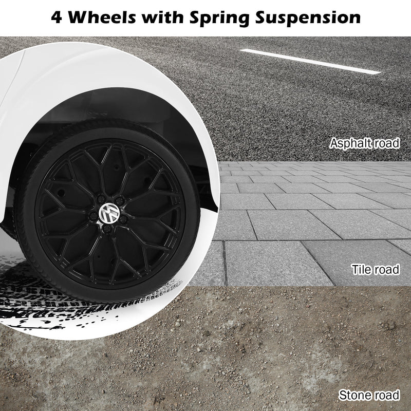 Load image into Gallery viewer, Licensed Volkswagen Beetle 12V Ride On Car with Remote Control and Music for Kids
